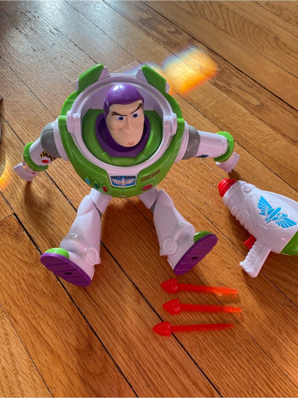 Buzz Lightyear Action Figure - White, Green & Purple